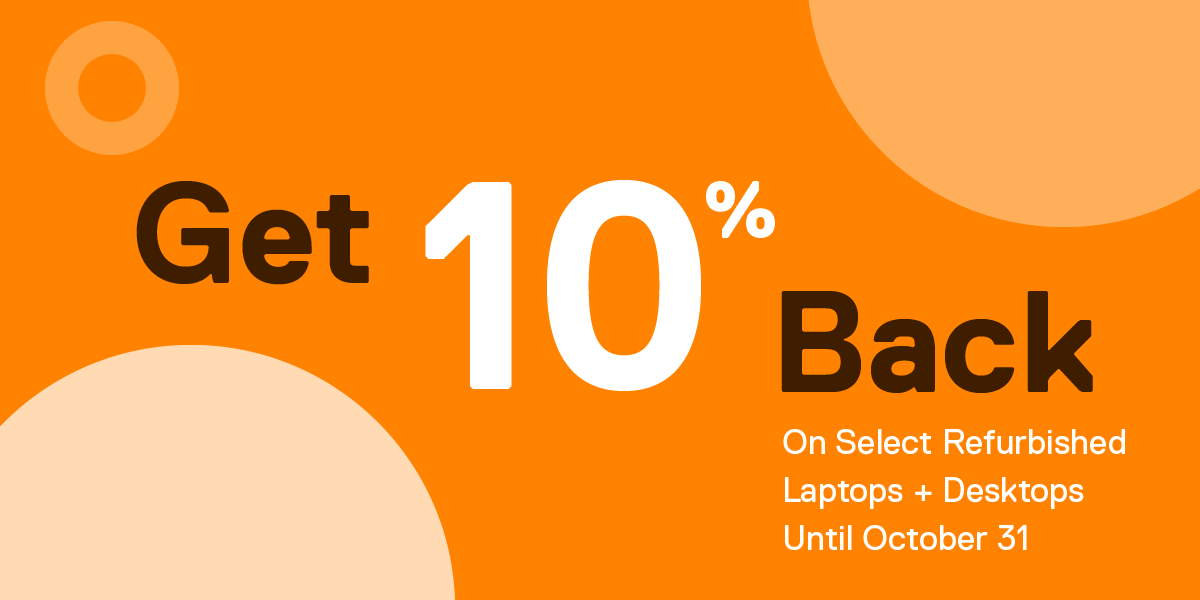 Last Chance to Get 10% Back on Refurbished Computers from Apple, Microsoft, and More